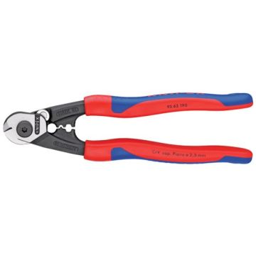 Knipex 36142 Forged Wire Rope Cutters with Heavy Duty Handles - 190mm
