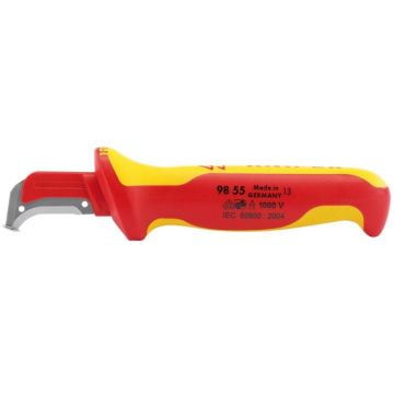 Knipex 36296 Fully Insulated Cable Dismantling Knife - 155mm