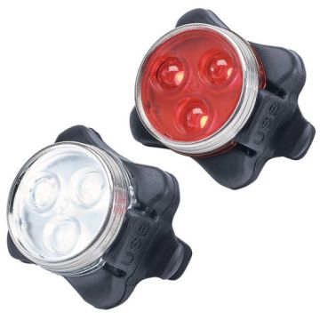 Draper 36974 Rechargeable LED Bicycle Light Set