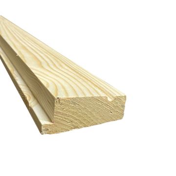 38 x 25mm Drip Mould Section Pattern 50a - Softwood