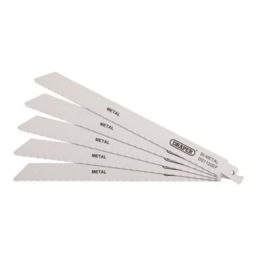 Draper 38631 Bi-metal Metal Cutting Reciprocating Saw Blades - Pack of 5