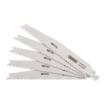 Draper 38755 Bi-metal Reciprocating Metal Cutting Saw Blades - Pack of 5