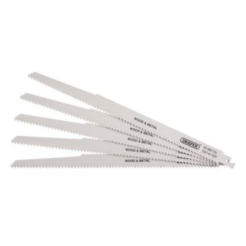 Draper 38756 Bi-metal Reciprocating Multi-Purpose Cutting Saw Blades - Pack of 5