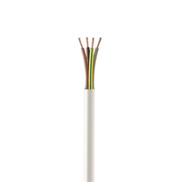 4 Core 3184Y White Cable - 100 Metre x 0.75mm 