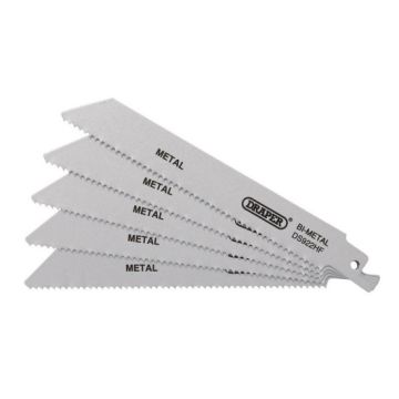 Draper 43460 Bi-metal Reciprocating Metal Saw Blades - Pack of 5