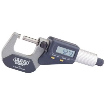 Draper 46599 Dual Reading Digital External Micrometer - 0 - 25mm/0 - 1" (1)