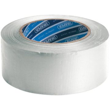 Draper 49431 White Duct Tape Roll - 30m x 50mm