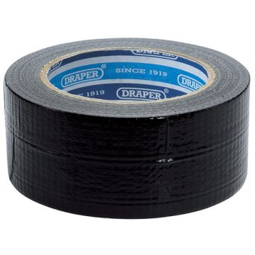 Draper 49432 Black Duct Tape Roll - 33m x 50mm