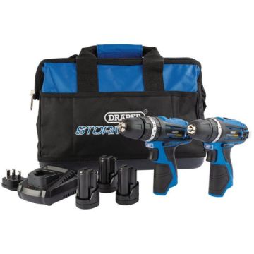 Draper 52031 Storm Force 10.8V Combi Drill and Rotary Drill Twin Kit