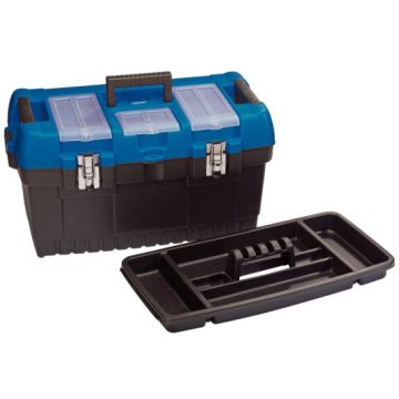 Draper 53887 Large Tool Box with Tote Tray - 564mm