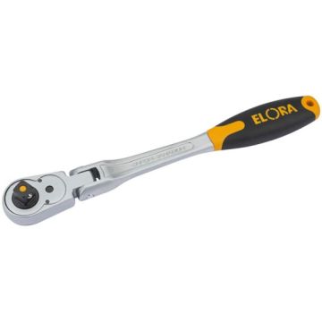 Elora Quick Release Soft Grip Reversible Ratchet with Flexible Head 1/2" Square Drive 305mm (58750)