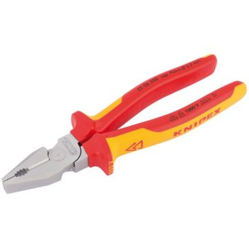 Knipex 02 06 Fully Insulated High Leverage Combination Pliers