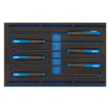 Draper 63494 6 Piece Long Reach Hook and Pick Set in 1/4 Drawer EVA Insert Tray 