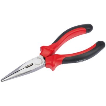 Draper 67997 Heavy Duty 165mm Long Nose Pliers with Soft Grip Handles