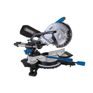 Draper 83677 1500W 210mm Sliding Compound Mitre Saw with Laser Cutting Guide