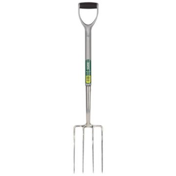 Draper 83755 Stainless Steel Garden Fork with Soft Grip Handle