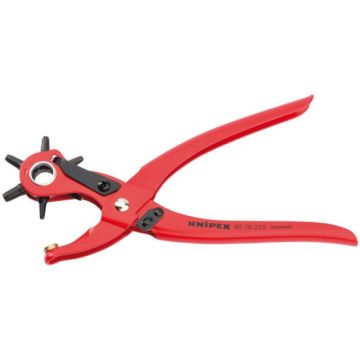 Knipex 90 70 220 SBE 6 Head Revolving Punch Pliers, 220mm (87161)