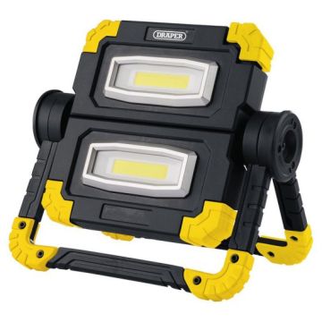 Draper 87696 Twin COB LED Rechargeable Worklight - 10W - 850 Lumens