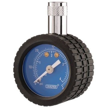 Draper 91364 Tyre Pressure Gauge TPG5, 0 - 60psi, 0 - 4 bar