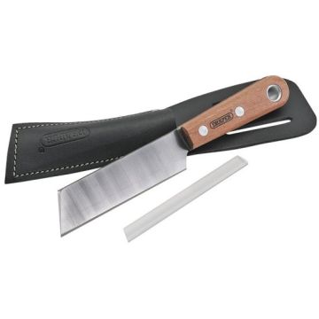 Draper 93067 Shoe or Leather Knife with Belt Holster 115mm