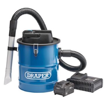 Draper 95170 D20 20V Ash Vacuum Cleaner 1 x 3.0Ah Battery 1 x Fast Charger
