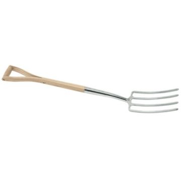Draper 99013 Heritage Stainless Steel Digging Fork with Ash Handle