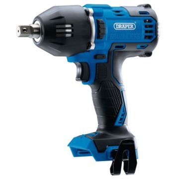 Draper 99250 D20 20V Brushless Mid-Torque Impact Wrench 1/2" Square Drive 400Nm (Sold Bare)