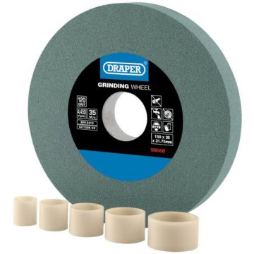 Draper 99568 Silicon Carbide 120 Grit Bench Grinding Wheel - 150 x 20mm