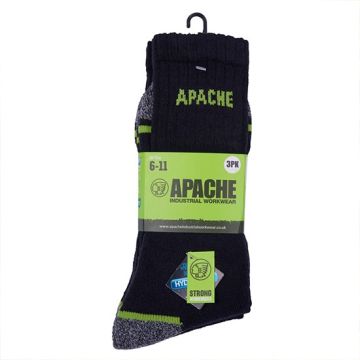 Apache Burlington Socks - Pack of 3