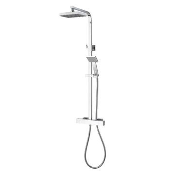 Aqualisa HP Chrome Cool Touch Square Shower Column inc. Fixing Kit