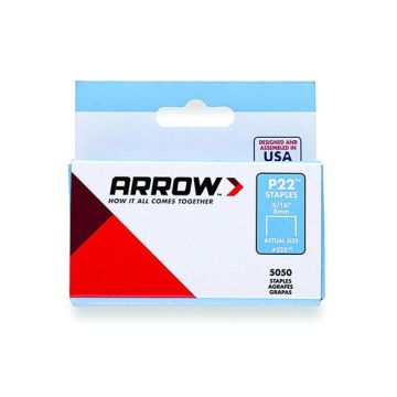 Arrow 225 P22 - 5/16" 8mm Staples for P22 Plier Gun (5050 per pack)