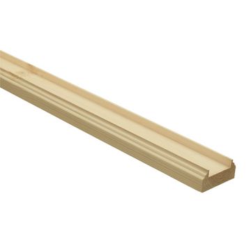Burbidge BR2 32PS Trademark Pine Baserail (HDR) To Suit 32mm Spindles - 62 x 28mm