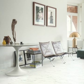 Q/Step 4+1mm Underlay Alpha Vinyl Flooring 1.848m² - Marble Carrara White