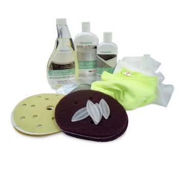 Mirostone Worktop Installation Kit (Sanding Discs, Polish, Pads, Cloths, Heat Tape & Alcohol)