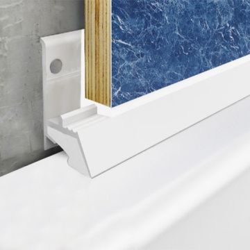 Panseal Bath & Shower White PVC Splash Seal - 1850mm