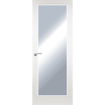 Premdor 2'9" 1 Panel Full Clear Glass Smooth Door