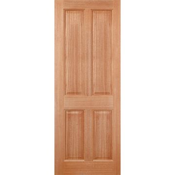 LPD Meranti Veneered Colonial 4 Panel M&T External Door