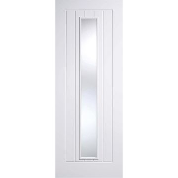 LPD White Primed Mexicano 1 Light Clear Glazed Internal Door