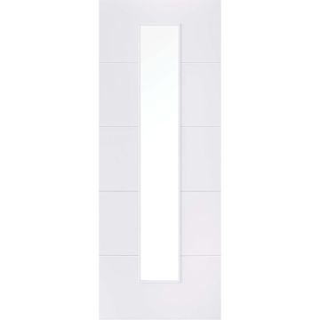 LPD Santandor Clear White Primed Int Door