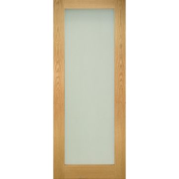 Deanta Walden (Pattern 10) 1 Light Obscure Glass Oak Veneer Unfinished Internal Door