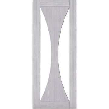 Deanta Sorrento 2 Light Clear Glass Light Grey Ash Pre-Finished Internal Door