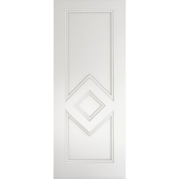Deanta Ascot Diamond Panel White Primed Internal Door