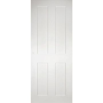 Deanta Eton 4 Panel (Shaker) White Primed Internal Door