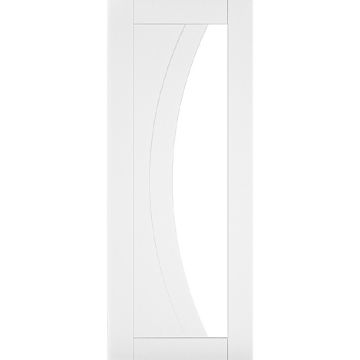 Deanta Ravello 1 Light Clear Glass White Primed Internal Door