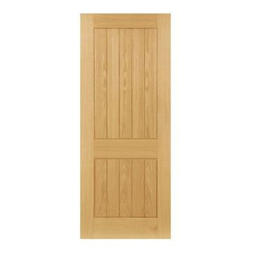 Deanta Ely 2 Panel Oak Veneer Pre-Finished Internal Door (1)