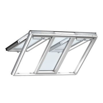 Velux GPLS 2066 White Painted 3-in-1 Triple Glazed Top Hung Roof Window