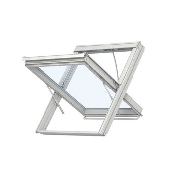 Velux GGL SD0L140 White Painted Smoke Vent System - Slate