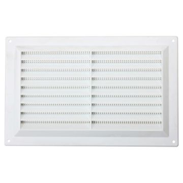 MAP Plastic Louvre Surface Vent with Fly Screen