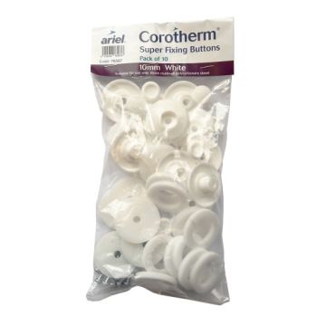 Ariel Pack of 10 Super Fixing Buttons - 10mm