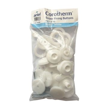 Ariel Pack of 10 Super Fixing Buttons - 16mm